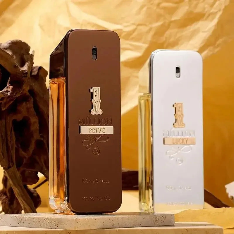 100ml Golden Millionaire Eau de Parfum - Long Lasting Leather Notes Fragrance for Men, Luxury Cologne Attraction 2024 Edition