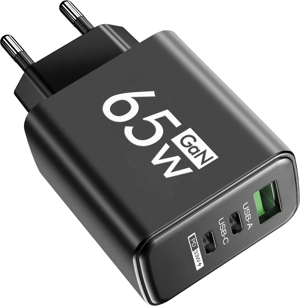 Total 65W GaN Fast Charging USB C Charger Type C Mobile Phone Adapter For iPhone Huawei Quick Charge 3.0 EU/US Plug Wall Charger