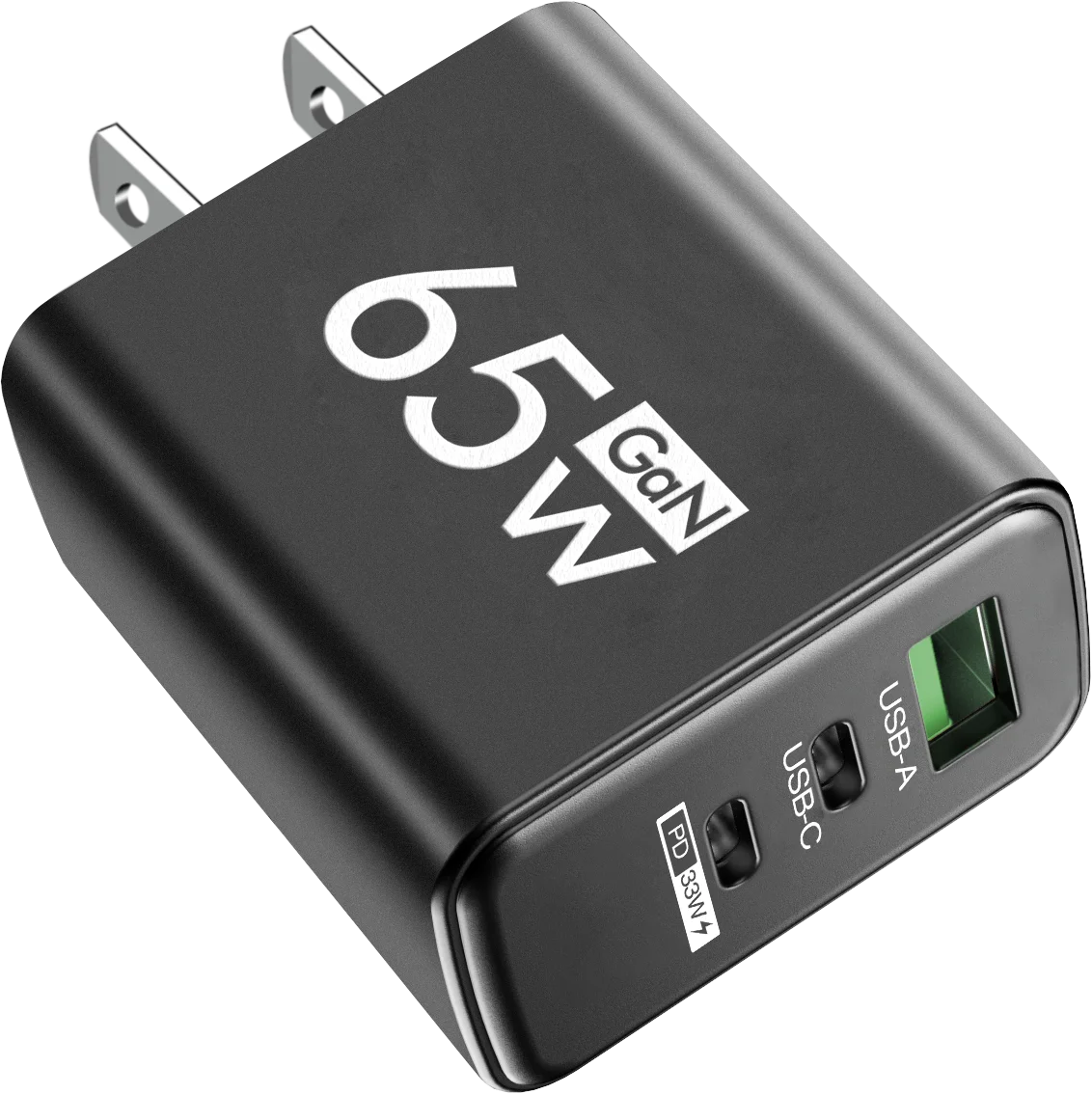 Total 65W GaN Fast Charging USB C Charger Type C Mobile Phone Adapter For iPhone Huawei Quick Charge 3.0 EU/US Plug Wall Charger