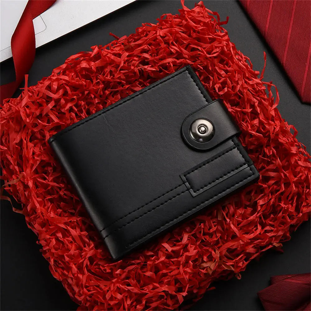 High Capacity Men's Hasp Leather Wallet Multiple Card Slots ID Credit Card Holder Coin Vintage Wallet Fashion Business Wallet
