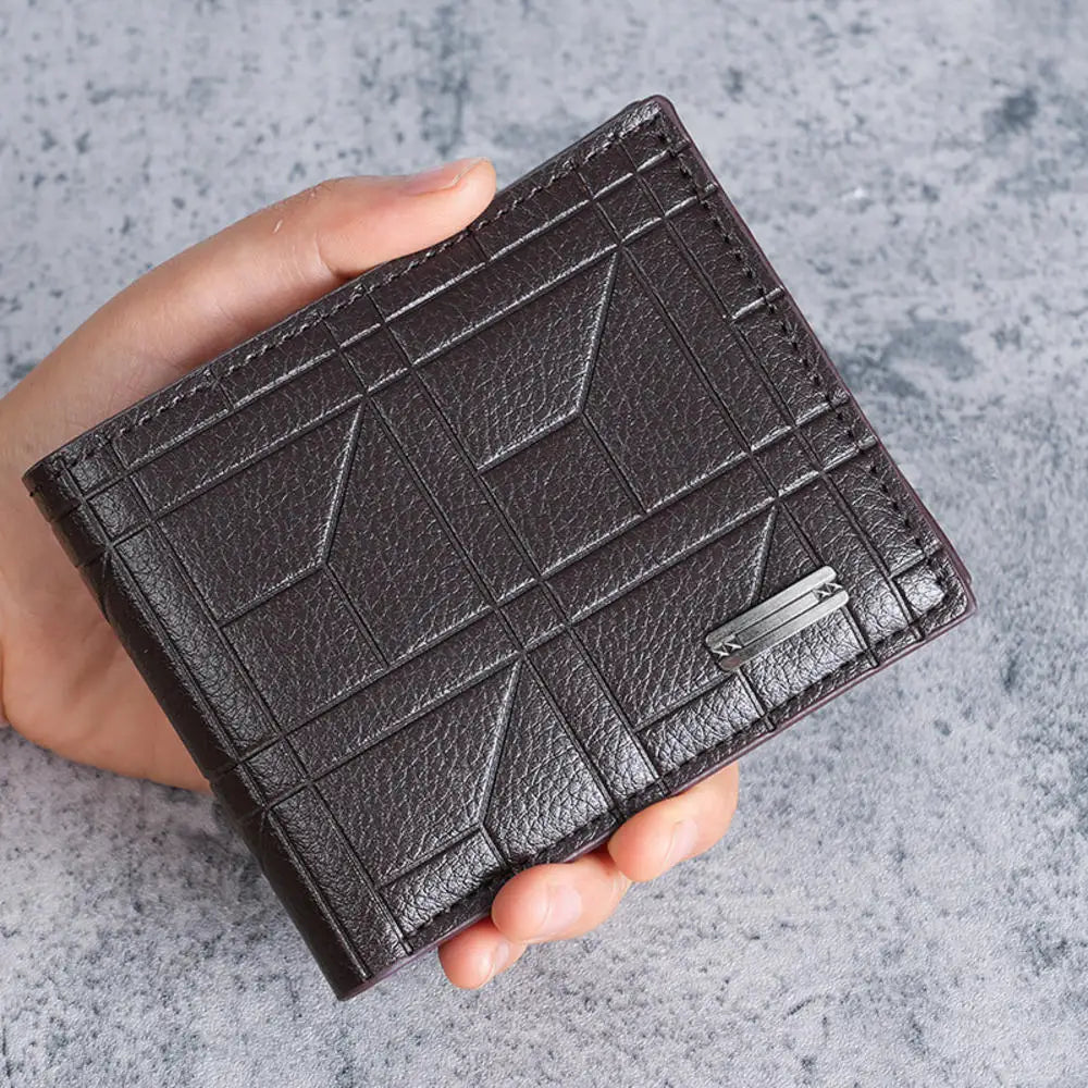 High Capacity Men's Hasp Leather Wallet Multiple Card Slots ID Credit Card Holder Coin Vintage Wallet Fashion Business Wallet
