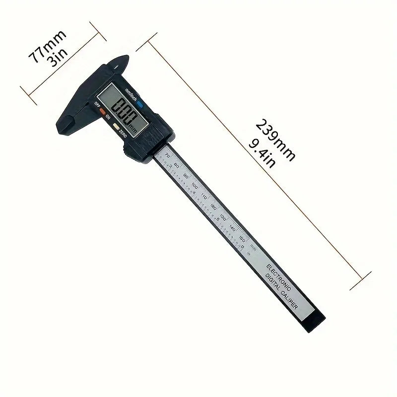 Electronic Digital Calipers Measuring Tool LCD Screen Conversion in Inches and Millimeters used for Jewelry Measurement and DIY