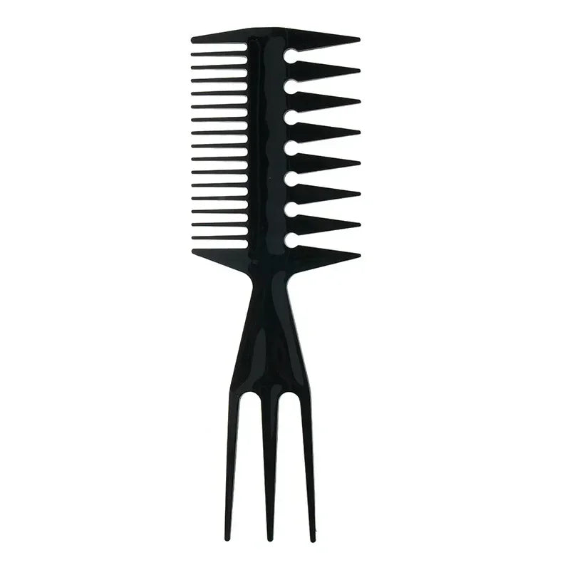 1pc Men's Beard Styling Brush Oil Head Texture Comb Hairdressing Dual-use Hair Combs Barber Hair Cutting Cleaning Brush Tools