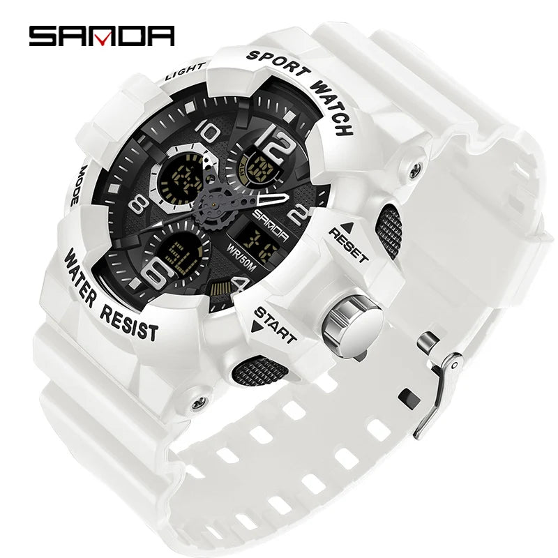 SANDA Brand G- Style Military Watch Men Digital Sports Watches For Man Waterproof Electronic Wristwatch Mens 2022 Relogios
