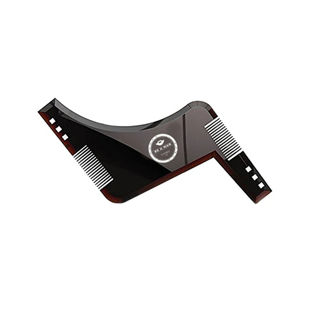 Fashion Beard Styling Template Comb New Barber Tool Mustache Symmetry Trimming Styling Stencil 3 Colors Optional Styling Comb
