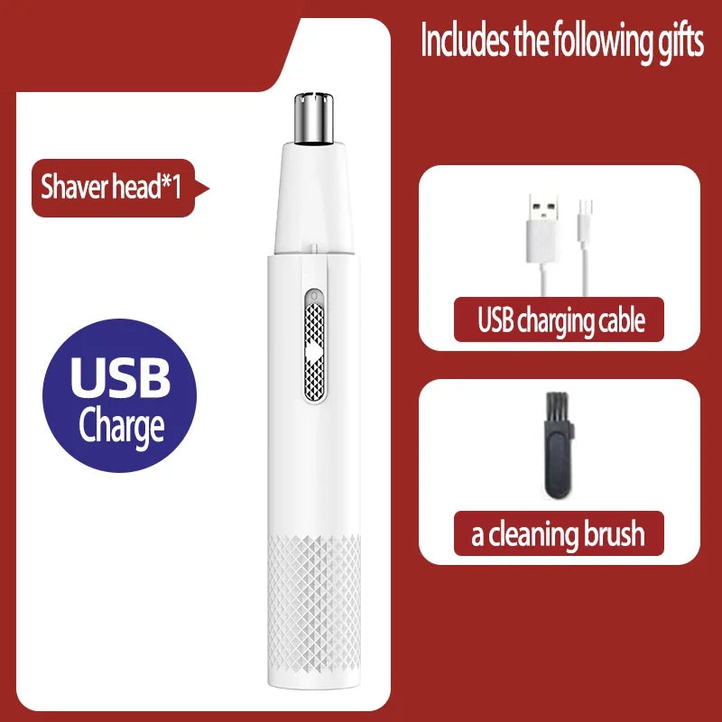 Nose Hair Trimmer USB Charging New High Quality Electric Portable Men Mini Nose Hair Trimmer