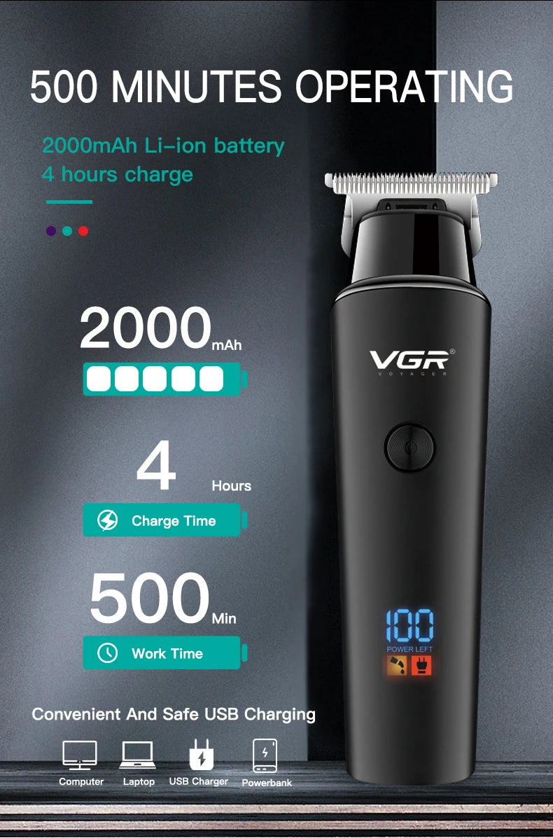 AlphaBeard™ – Premium Rechargeable Beard Trimmer