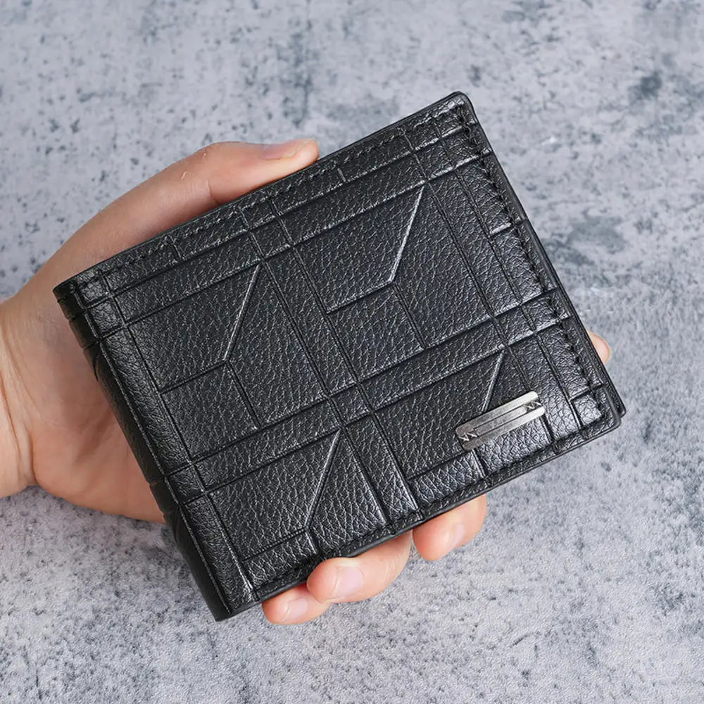 High Capacity Men's Hasp Leather Wallet Multiple Card Slots ID Credit Card Holder Coin Vintage Wallet Fashion Business Wallet