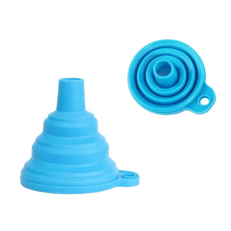 Engine Funnel Car Universal Silicone Liquid Funnel Washer Fluid Change Foldable Portable Auto Engine Oil Petrol Change Funnel