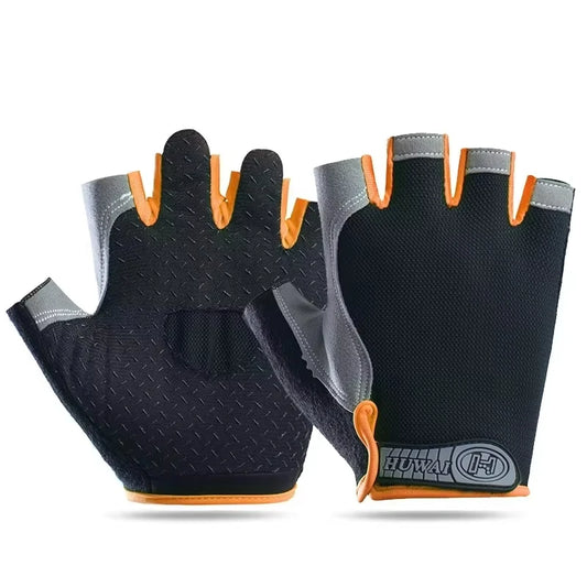 Outdoor Half Finger  Cycling Anti Slip Anti Sweat Men Women Half Finger Gloves Breathable Anti Shock Sports Gloves