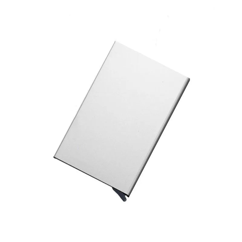 Anti-theft ID Credit Card Holder Minimalist Porte Carte Thin Aluminium Metal Wallets Pocket Case Bank Women Men Credit Card Box