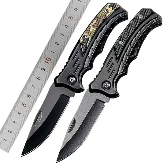 Mini Folding Knife, Camping Portable Self-Defense Box Opening Fruit Knife Pouch Knife Creative Knife Outdoor Folding Knife