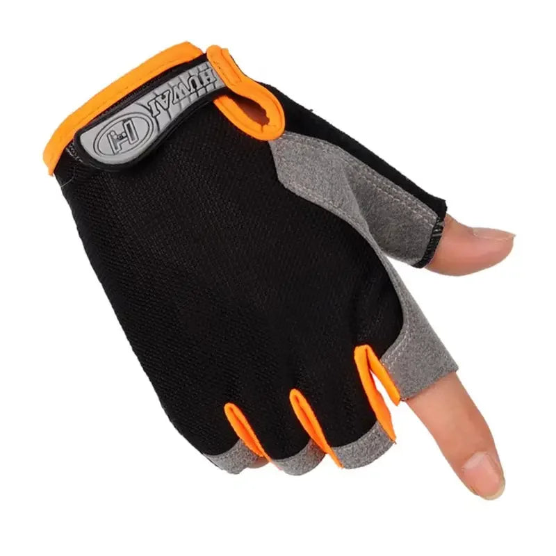 Outdoor Half Finger  Cycling Anti Slip Anti Sweat Men Women Half Finger Gloves Breathable Anti Shock Sports Gloves