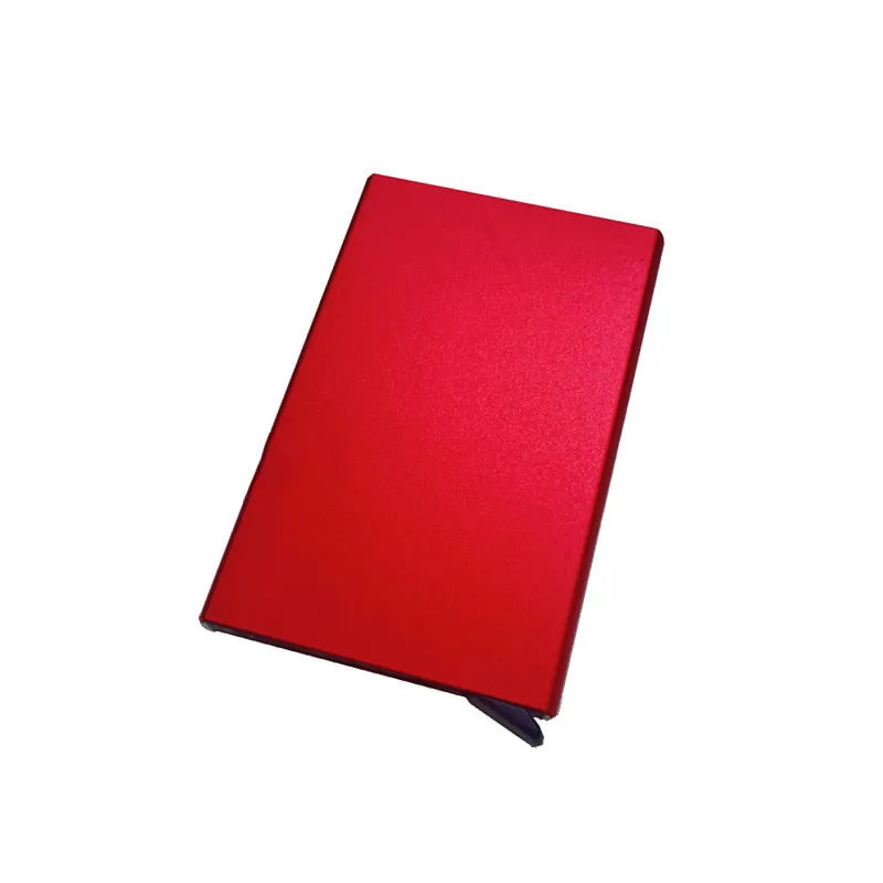 Anti-theft ID Credit Card Holder Minimalist Porte Carte Thin Aluminium Metal Wallets Pocket Case Bank Women Men Credit Card Box