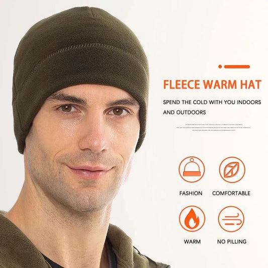 New Fashion Warm Beanie Winter Cap Men Women Ski Cycling Skin-Friendly Anti-Static Hiking Thermal Fleece Running Windproof
