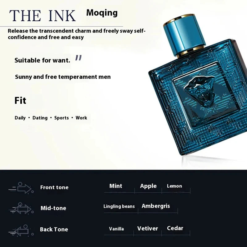 عطر كولونيا رجالي لا يقاوم، يدوم طويلاً، بخاخ عطر رجالي، فيرومون مغازلة، خشب الصندل، عطر خفيف، عصري، للرجال