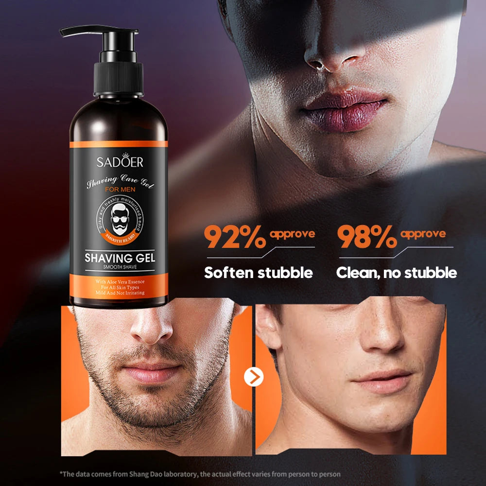 Shave Gel Foam Gentle Moisturizing Shaving Cream For Refreshing Cleaning Softening Beard Foam Shaving Gel For Men