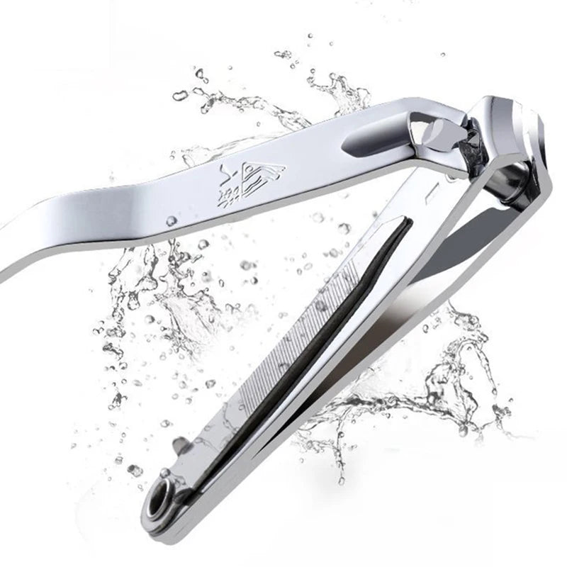 Stainless Steel Nail Cutter With Nail File Flat Clipper Fit for Big Size Fingernail Toenail Tips Cutter Trimmer Nail Care Tool