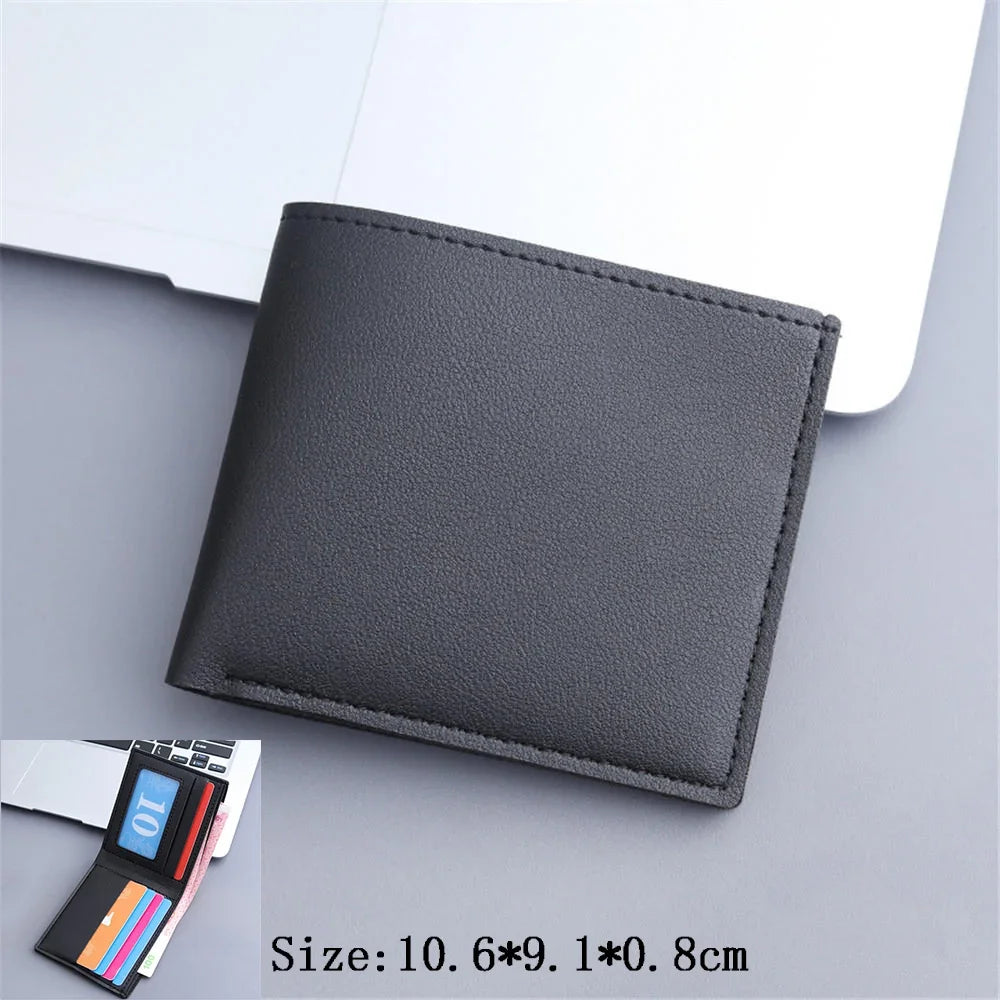 High Capacity Men's Hasp Leather Wallet Multiple Card Slots ID Credit Card Holder Coin Vintage Wallet Fashion Business Wallet