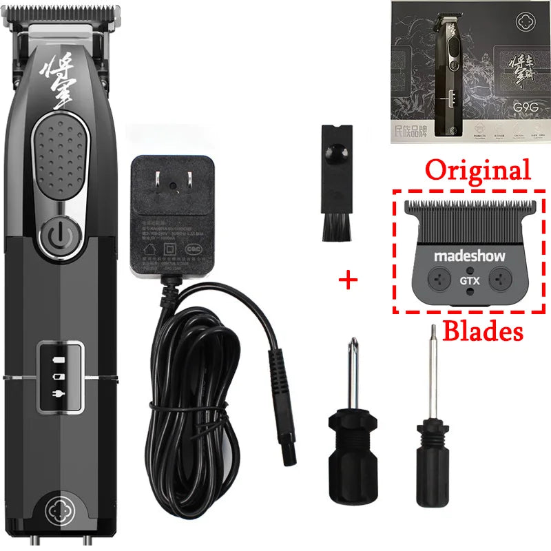 Madeshow 2024 New General Series G9C G9G Barbershop Hair Salon Men's Vintage Professional Hair Clipper Oil Head Gradient Faders