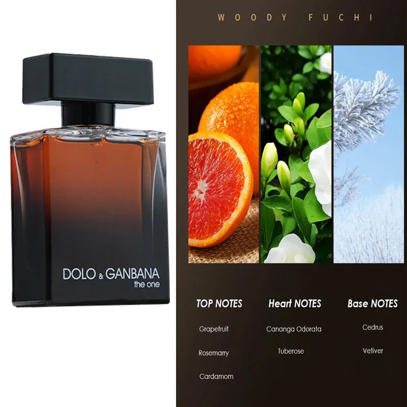 50ML Men Eau De Toilette Cologne Perfume Fresh Romantic Fougere Scent Woody Notes Lasting Pheromone Eau De Parfum Hombre Gift