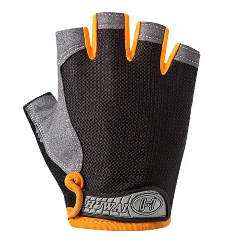 Outdoor Half Finger  Cycling Anti Slip Anti Sweat Men Women Half Finger Gloves Breathable Anti Shock Sports Gloves