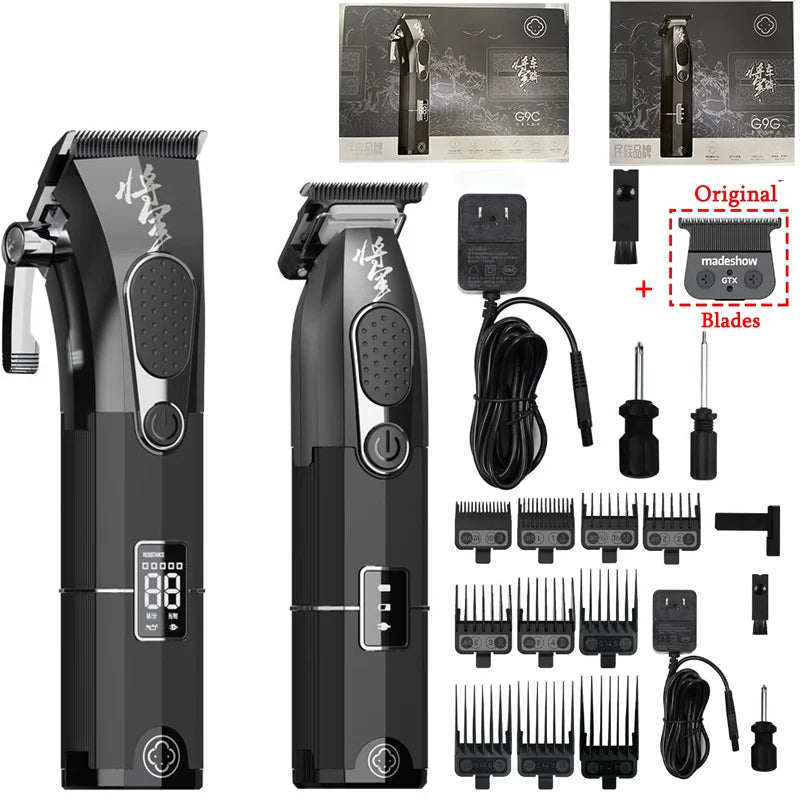 Madeshow 2024 New General Series G9C G9G Barbershop Hair Salon Men's Vintage Professional Hair Clipper Oil Head Gradient Faders