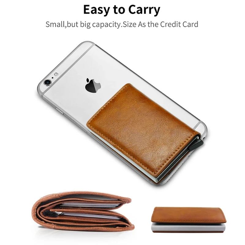 Carbon Fiber Leather Rfid Card Holder Pocket Men Wallets Money Bag For Audi A1 A3 8P 8V A4 A5 A6 A7 A8 Q3 Q5 Q7 Q8 Sline TT