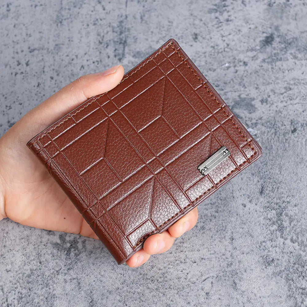 High Capacity Men's Hasp Leather Wallet Multiple Card Slots ID Credit Card Holder Coin Vintage Wallet Fashion Business Wallet