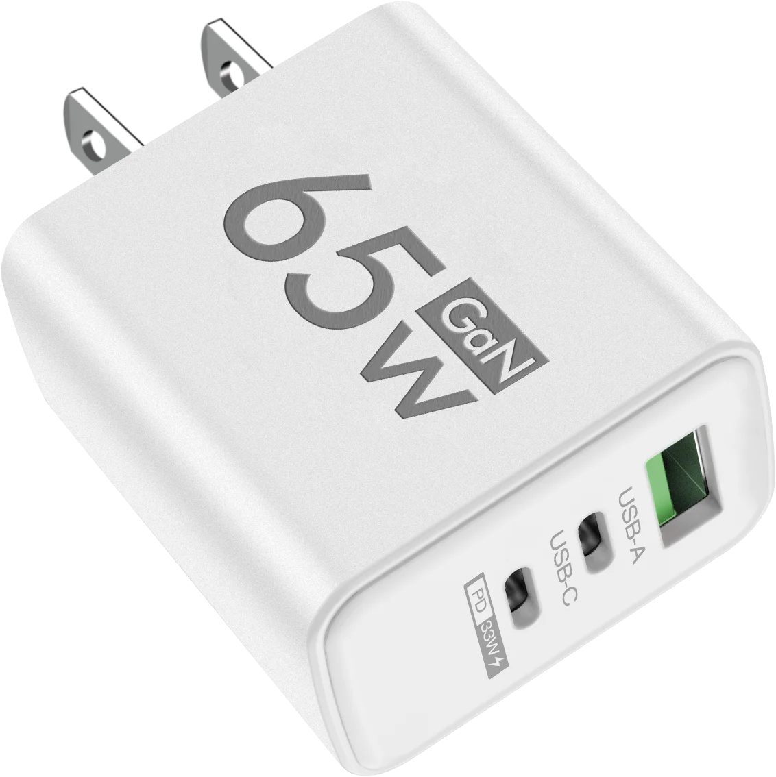 Total 65W GaN Fast Charging USB C Charger Type C Mobile Phone Adapter For iPhone Huawei Quick Charge 3.0 EU/US Plug Wall Charger