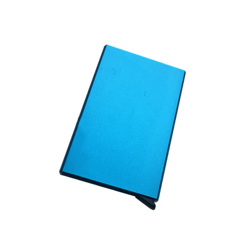 Anti-theft ID Credit Card Holder Minimalist Porte Carte Thin Aluminium Metal Wallets Pocket Case Bank Women Men Credit Card Box