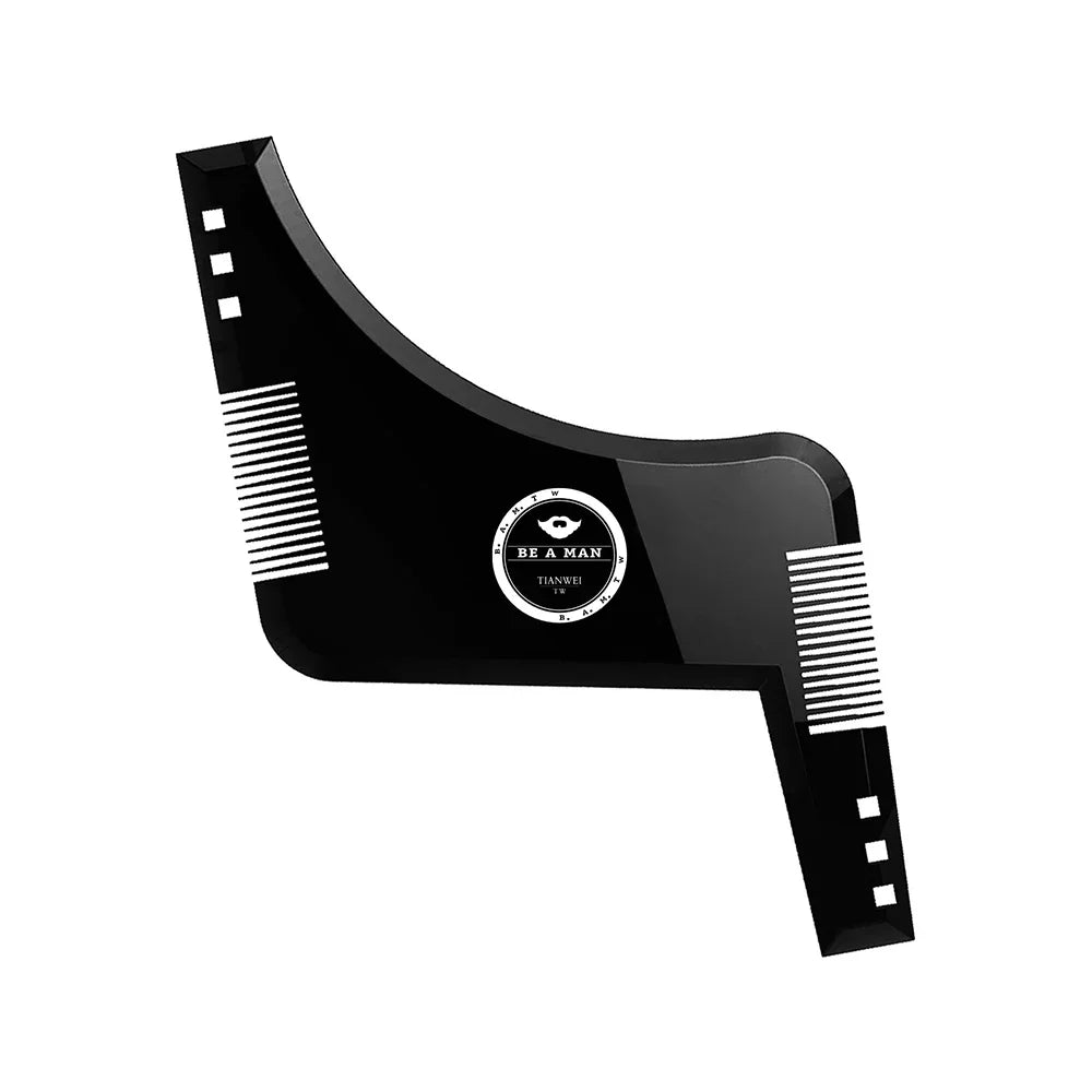 Fashion Beard Styling Template Comb New Barber Tool Mustache Symmetry Trimming Styling Stencil 3 Colors Optional Styling Comb