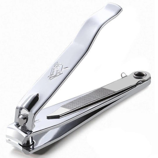 Stainless Steel Nail Cutter With Nail File Flat Clipper Fit for Big Size Fingernail Toenail Tips Cutter Trimmer Nail Care Tool