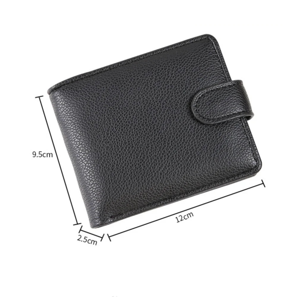 High Capacity Men's Hasp Leather Wallet Multiple Card Slots ID Credit Card Holder Coin Vintage Wallet Fashion Business Wallet