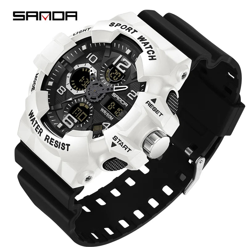 SANDA Brand G- Style Military Watch Men Digital Sports Watches For Man Waterproof Electronic Wristwatch Mens 2022 Relogios