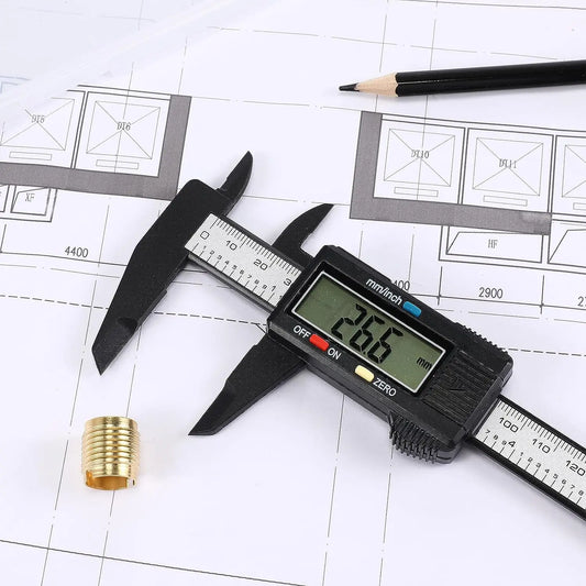 Electronic Digital Calipers Measuring Tool LCD Screen Conversion in Inches and Millimeters used for Jewelry Measurement and DIY