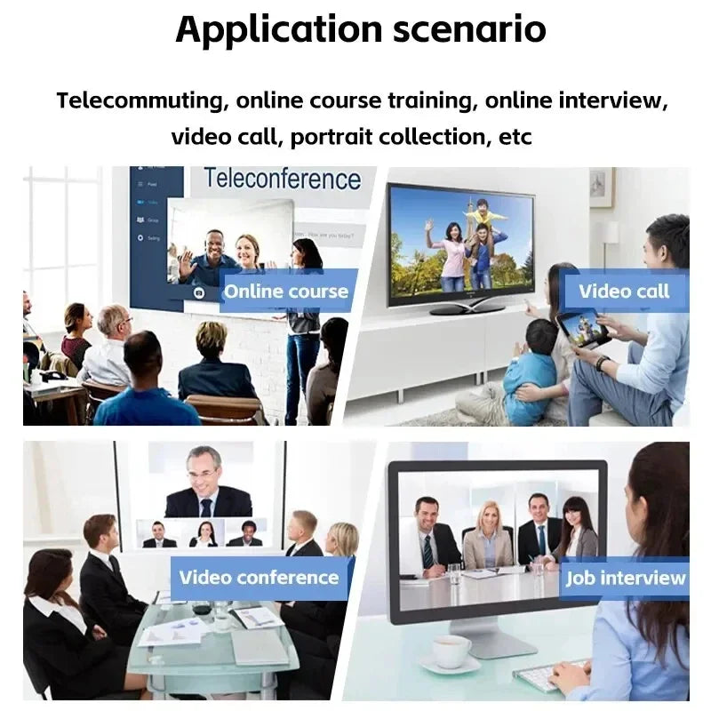 Web Camera For Work With Microphone Tripod Camera 1080P HD Computer HD USB Camera  Built In Microphone USB Network Camera